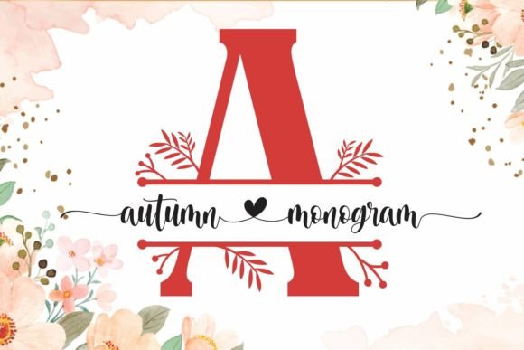 Autumn Monogram: A Warm, Authentic Typeface for Fall Designs
