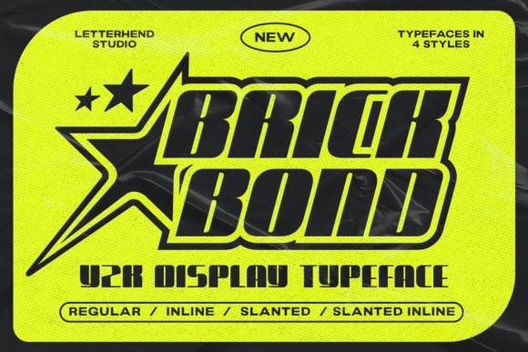 Brick Bond: A Futuristic Y2K Font for Bold Designs