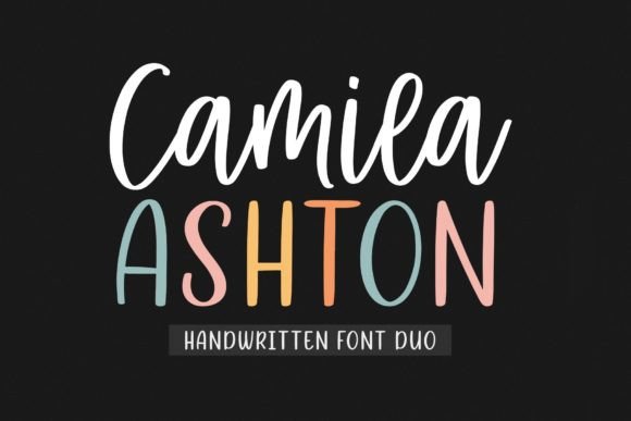 Camila Ashton: The Handwritten Font Duo for Modern Brands