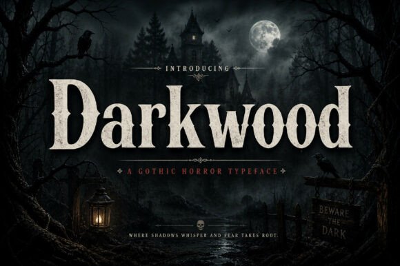 Darkwood: A Bold Vintage Display Font with a Modern Edge