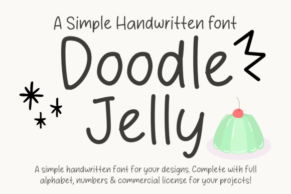 Doodle Jelly: A Handwritten Font with Heart and Style