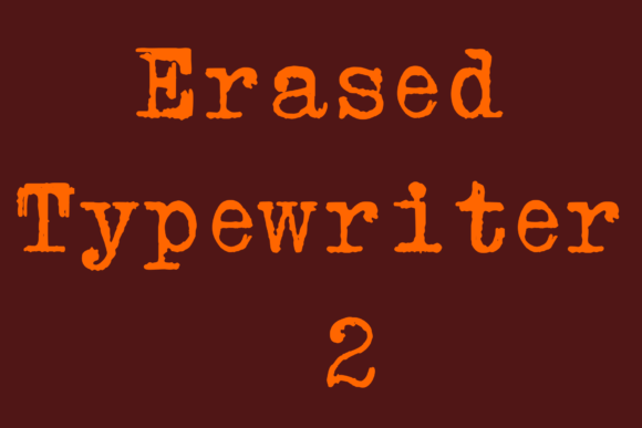 Erased Typewriter 2: Beyond the Perfect Digital Font