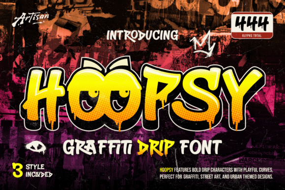 Hoopsy: The Dripping Font That Brings Street Art Energy
