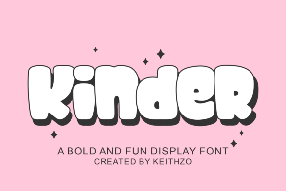 Kinder: The Whimsical Typeface for Playful Projects