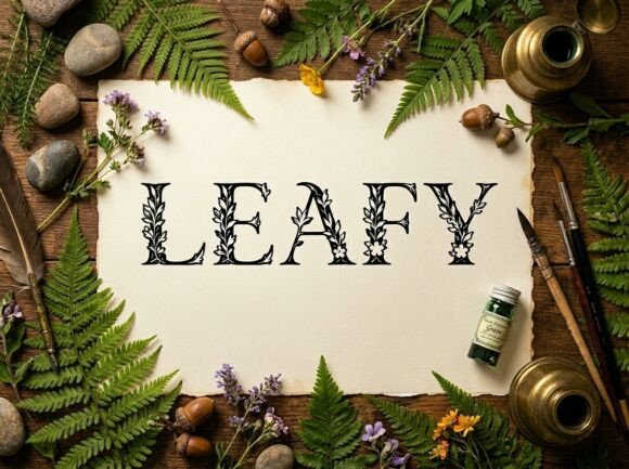 Leafy: A Premium Display Font for Bold, Artistic Branding