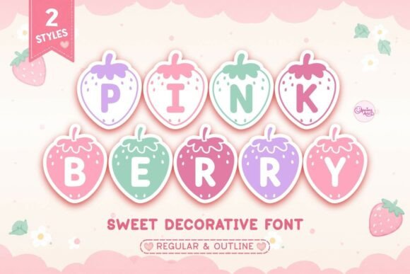 Pink Berry: A Sweet Strawberry Font for Creative Projects