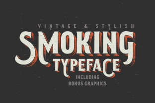 Smoking Typeface: A Vintage Western Font with Modern Appeal