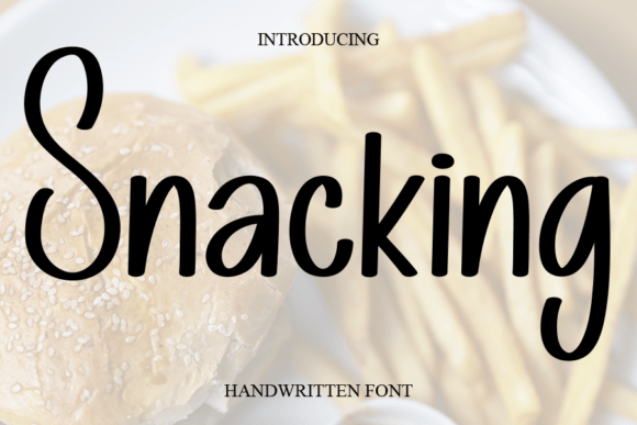 Snacking: A Sweet Font for Elegant Yet Casual Design