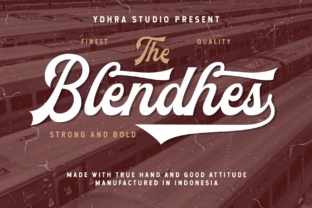 The Blendhes: A Bold Script for Modern Vintage Design