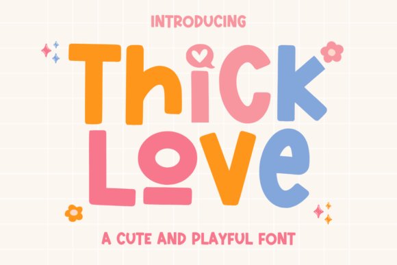 Thick Love: The Playful Font for Mugs, Shirts, and Crafts